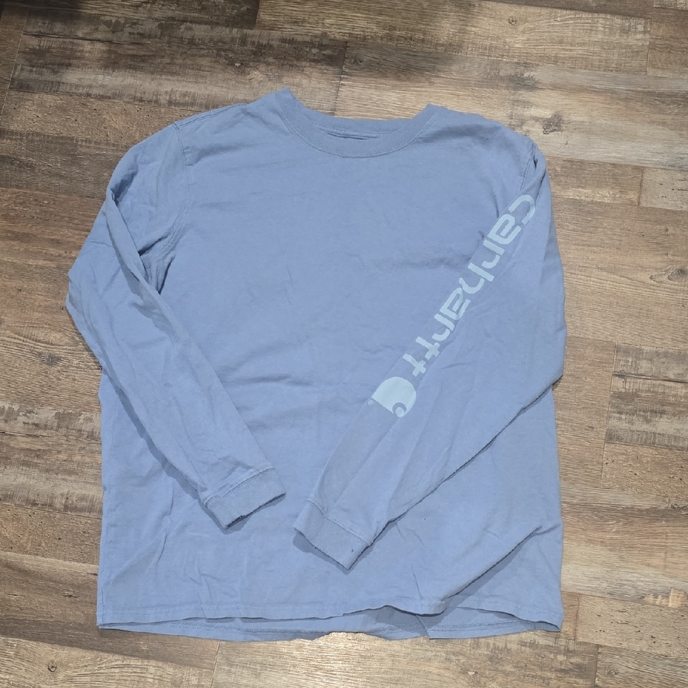 Carhartt Women's Light Blue Long Sleeve Tee